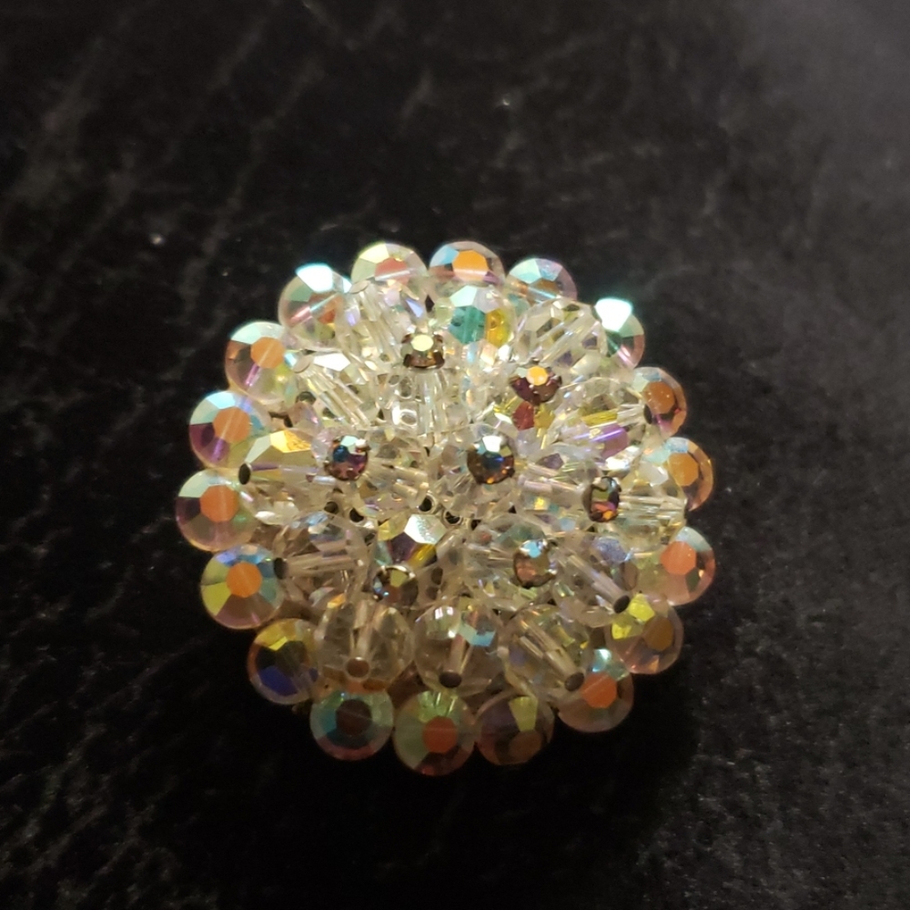 Vintage multi stone brooch